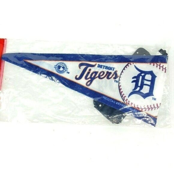 MLB Detroit Tigers Team Logo Car Antenna Mini Baseball Pennant Rico Industries - Picture 3 of 5